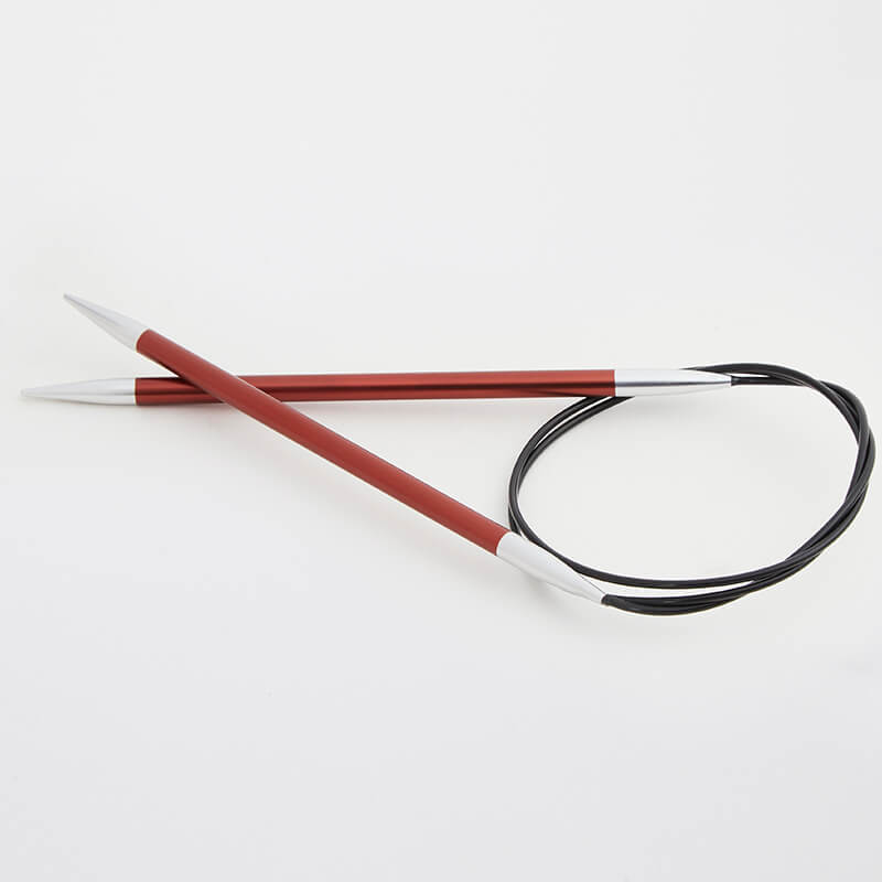 Круговые металлические спицы KnitPro Zing, 150 см