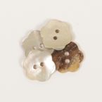 Пуговица Drops жемчуг Flower (white) (15mm) #600