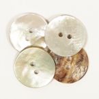 Пуговица Drops жемчуг Arched (white) (20mm) #522