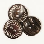 Пуговица Drops жемчуг Engraved (20mm) #526