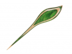 Деревянный зажим для шали KnitPro Flora Symfonie wood, Feather. Арт.20928