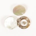 Пуговица Drops жемчуг Loop (white) (15mm) #523