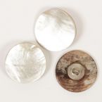 Пуговица Drops жемчуг Loop (white) (20mm) #524