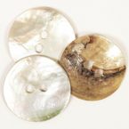 Пуговица Drops жемчуг Arched (white) (34mm) #540