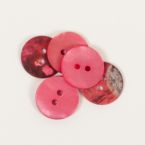 Пуговица Drops жемчуг Round (red) (15mm) #605