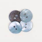 Пуговица Drops жемчуг Round (Blue) (15mm) #621