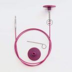 Поворотная стальная фиолетовая леска KnitPro, 80 см. Арт.10644