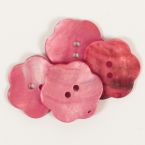 Пуговица Drops жемчуг Flower (red) (25mm) #604