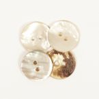 Пуговица Drops жемчуг Arched (white) (15mm) #521