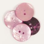 Пуговица Drops жемчуг Round (pink) (20mm) #608